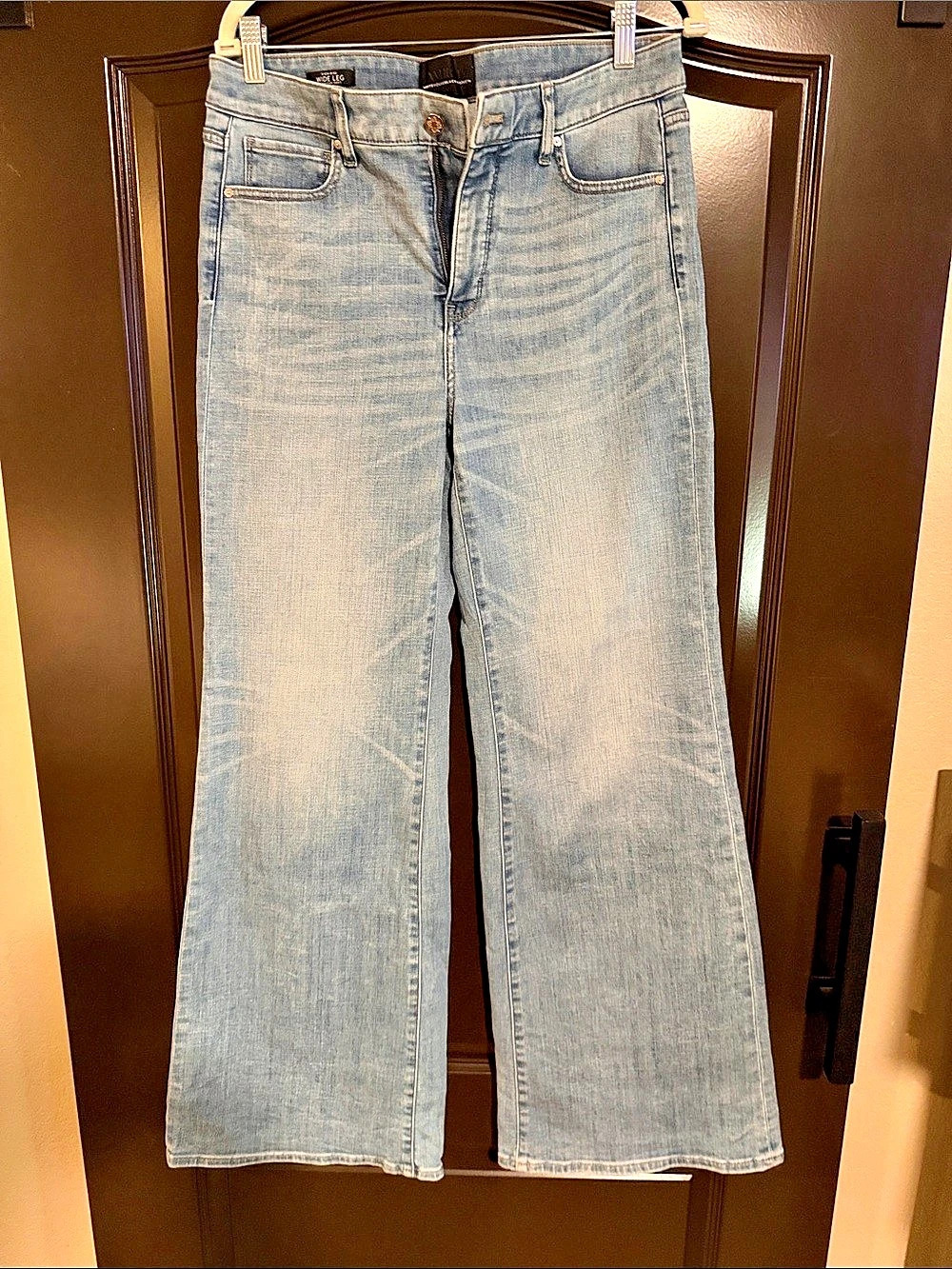 White House Black Market High-Rise Flare Jeans Flare Jeans in Blue Waist 10L